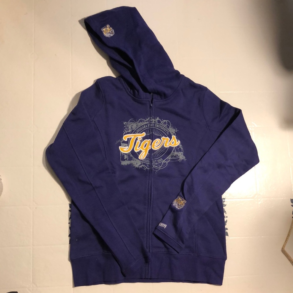 LSU Tigers Ladies Hoodie Jacket size small